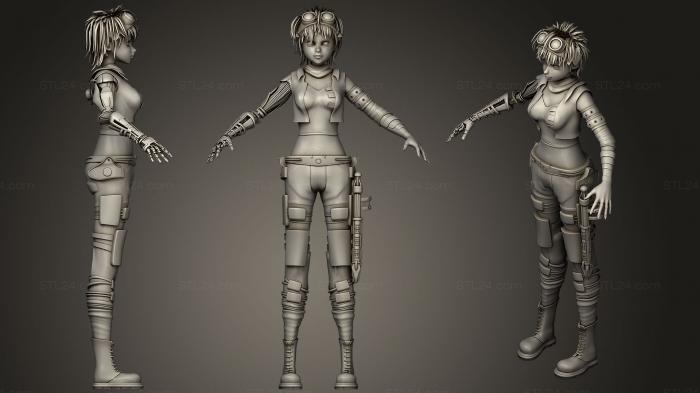 Figurines heroes, monsters and demons (Hybrid Character, STKM_0878) 3D models for cnc